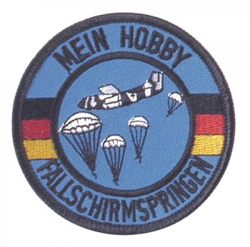 Abzeichen Stoffabzeichen Patch Aufnäher Mein Hobby Fallschirmspringen neu